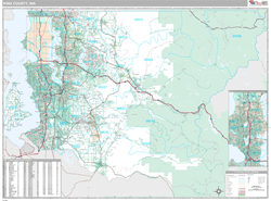 King County, WA Wall Map