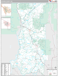 Stevens County, WA Wall Map