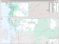 Whatcom County, WA Wall Map