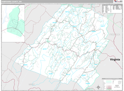 Hampshire County, WV Wall Map