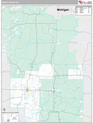 Forest County, WI Wall Map