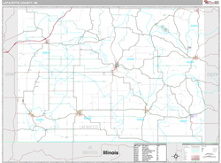 Lafayette County, WI Wall Map