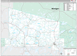 Vilas County, WI Wall Map