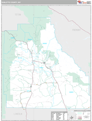 Sublette County, WY Wall Map