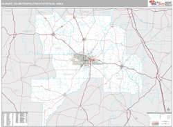 Albany Metro Area Wall Map