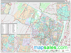 Bergen-Passaic Metro Area Wall Map