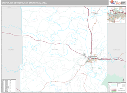 Casper Metro Area Wall Map