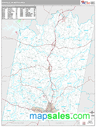 Danville Metro Area Wall Map