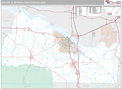 Decatur Metro Area Wall Map