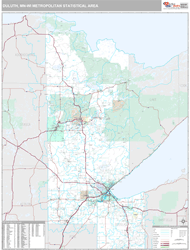 Duluth Metro Area Wall Map