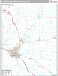 Eau Claire Metro Area Wall Map