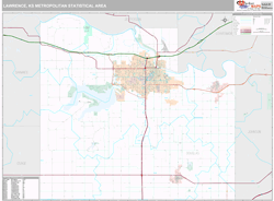 Lawrence Metro Area Wall Map