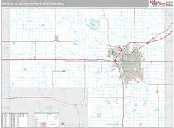 Lincoln Metro Area Wall Map