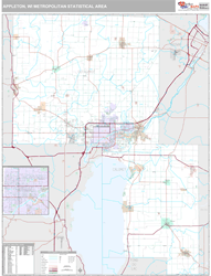 Appleton Metro Area Wall Map