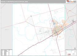 Odessa Metro Area Wall Map