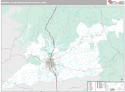 Redding Metro Area Wall Map