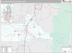 Salem Metro Area Wall Map