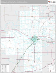 Topeka Metro Area Wall Map