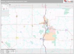 Wausau Metro Area Wall Map