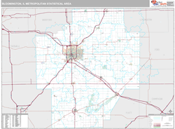 Bloomington Metro Area Wall Map