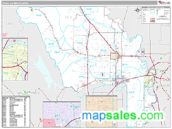 Yolo Metro Area Wall Map