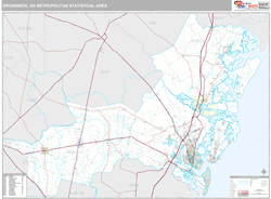 Brunswick Metro Area Wall Map