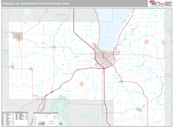 Fond du Lac Metro Area Wall Map