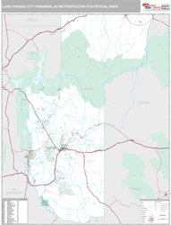 Lake Havasu City-Kingman Metro Area Wall Map