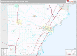 Monroe Metro Area Wall Map