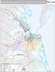 Greater San Diego Metro Area Wall Map