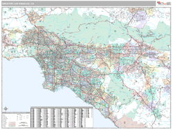 Greater Los Angeles Metro Area Wall Map