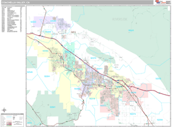 Coachella Valley Metro Area Wall Map