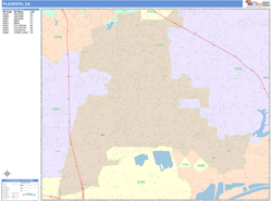 Placentia Wall Map