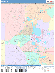 Lakeland Wall Map