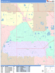 Pinellas Park Wall Map