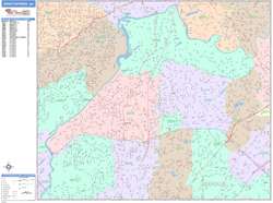 Sandy Springs Wall Map