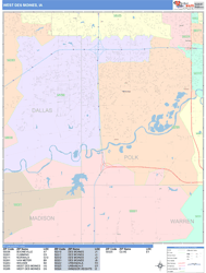 West Des Moines Wall Map