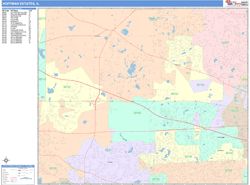 Hoffman Estates Wall Map