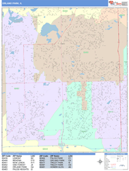 Orland Park Wall Map