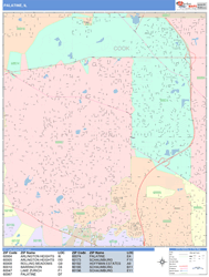 Palatine Wall Map