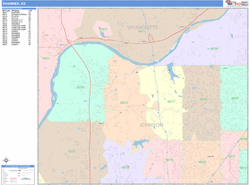 Shawnee Wall Map