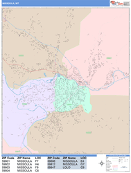 Missoula Wall Map