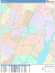 Newark Wall Map