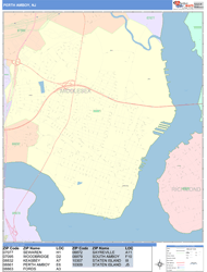 Perth Amboy Wall Map