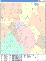 White Plains Wall Map