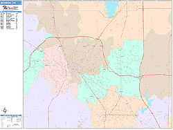 Warren Wall Map