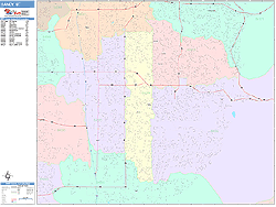 Sandy Wall Map