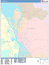 La Crosse Wall Map