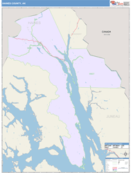 Haines County, AK Wall Map