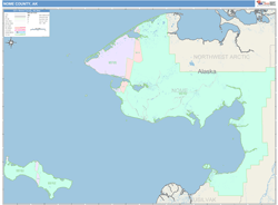 Nome County, AK Wall Map